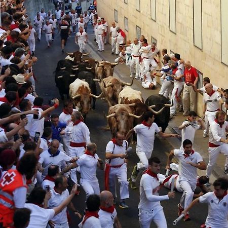 El Primer Balcon De Santo Domingo Bull Run Balcony Pamplona Exterior foto