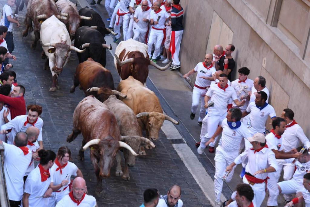 El Primer Balcon De Santo Domingo Bull Run Balcony Pamplona Exterior foto